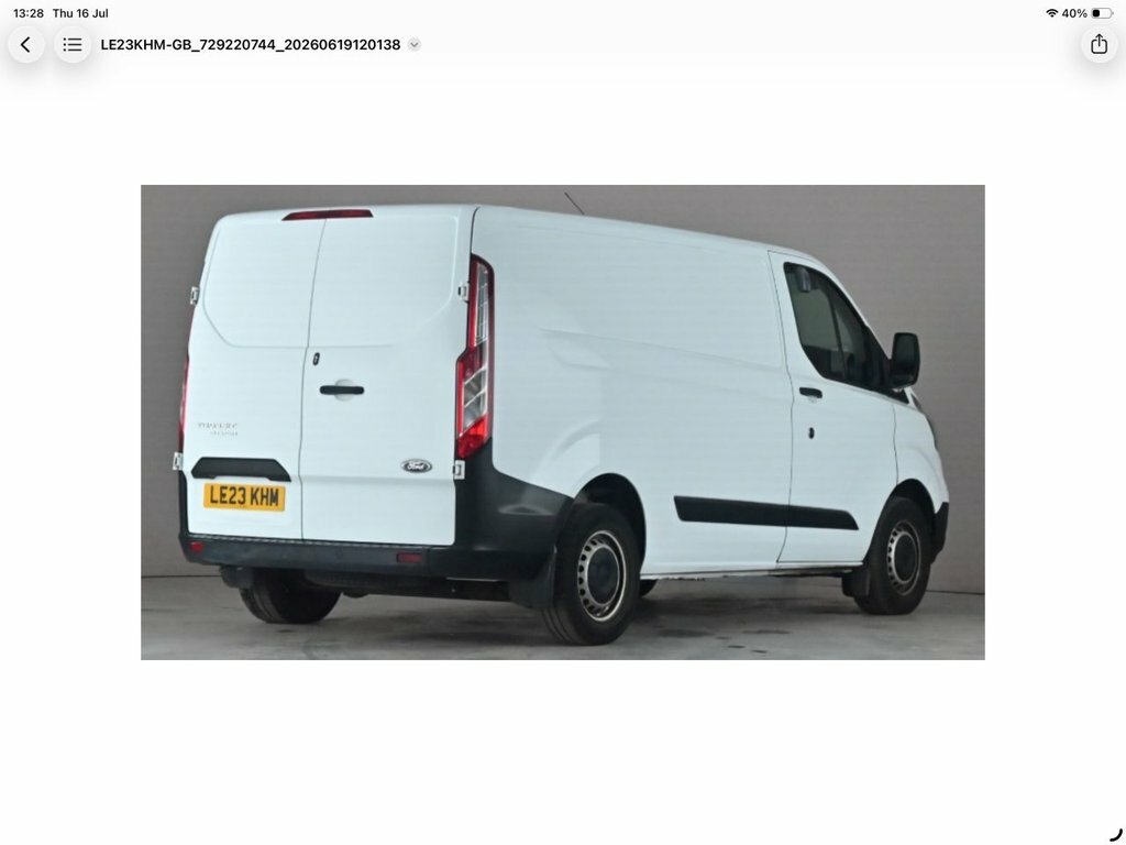 Ford Transit Custom 2L Leader LE23KHM White #2