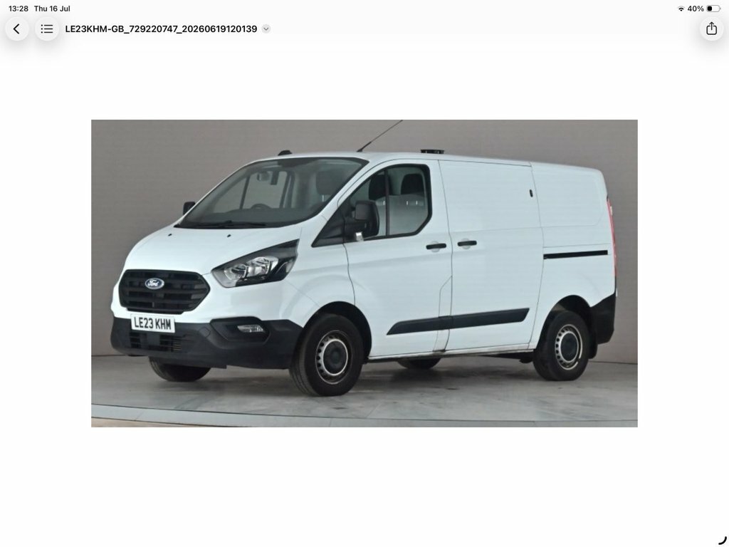 Ford Transit Custom 2L Leader White