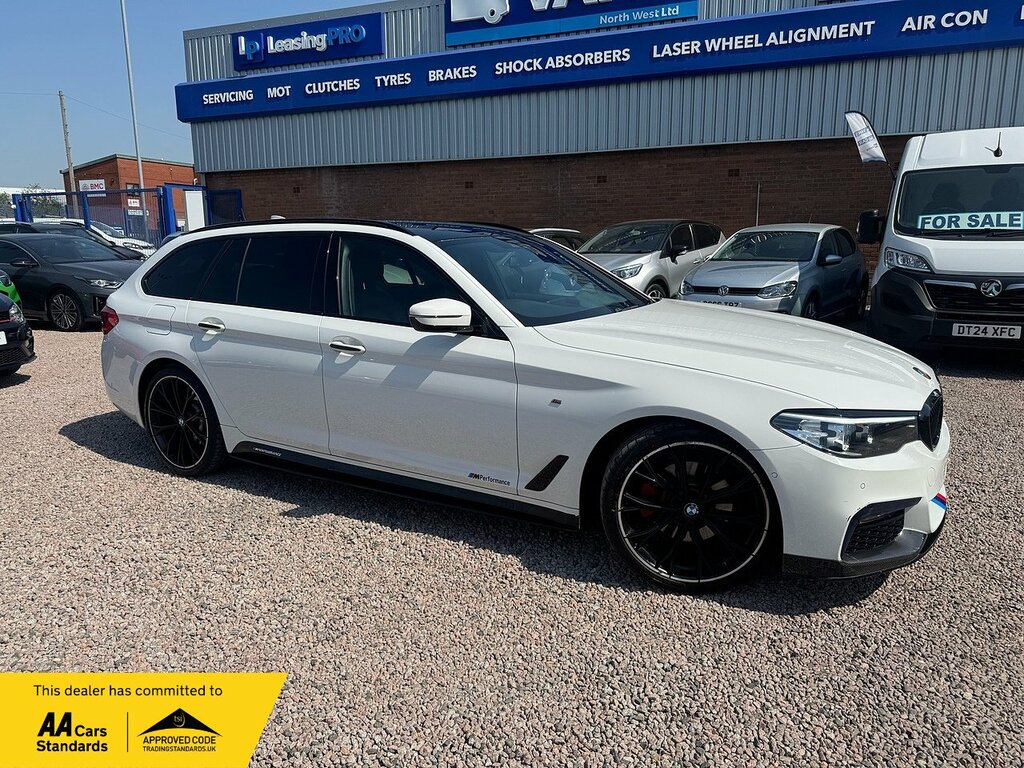 BMW 5 Series 520D M Sport YA18WSZ White #5