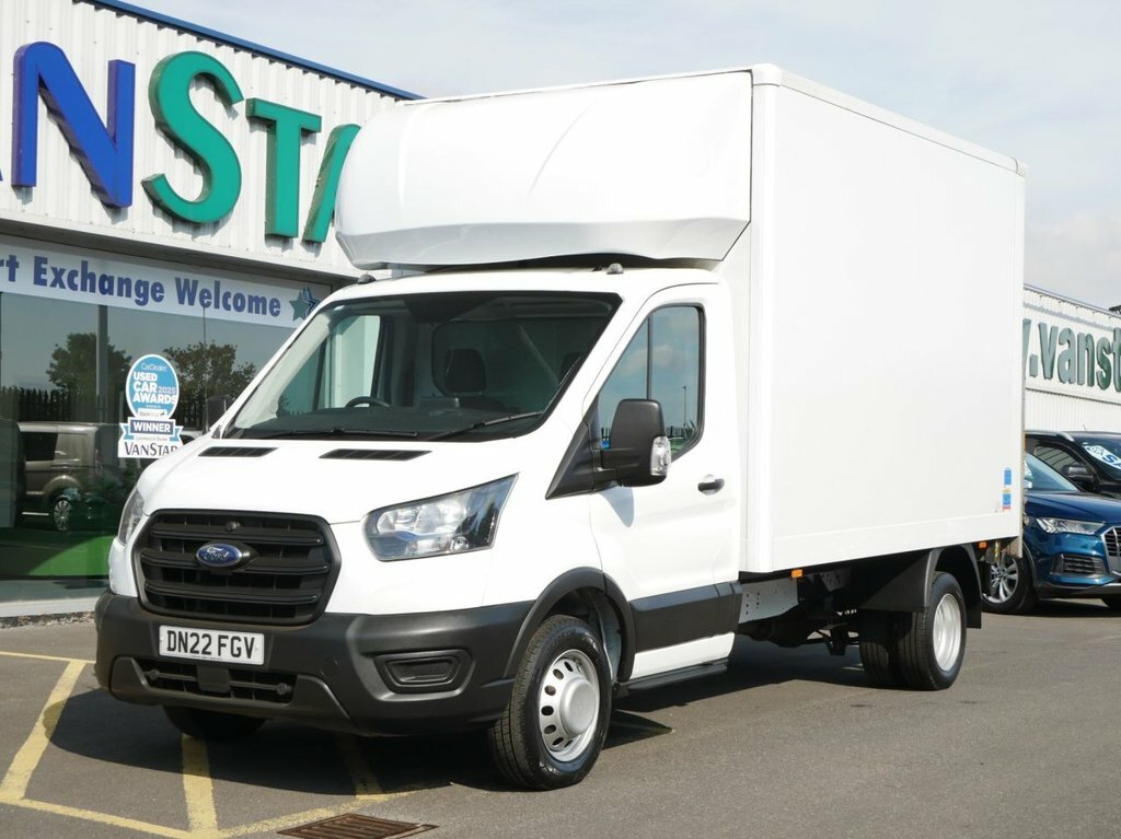 Ford Transit Custom 2L 2.0 350 Ecoblue Leader Chassis Cab M DN22FGV White