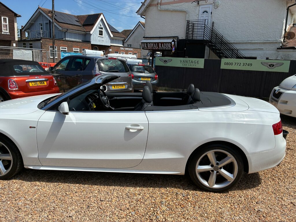 Audi A5 2.0 Tdi S Line Convertible Euro KN11JWK White #4