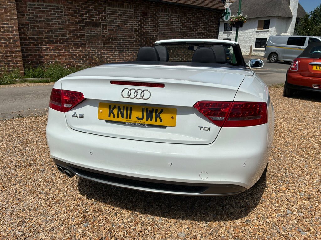 Audi A5 2.0 Tdi S Line Convertible Euro KN11JWK White #3