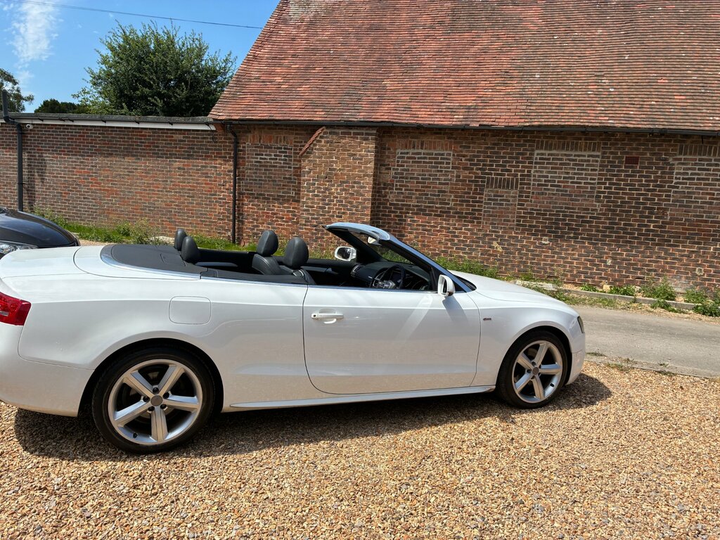 Audi A5 2.0 Tdi S Line Convertible Euro KN11JWK White #2