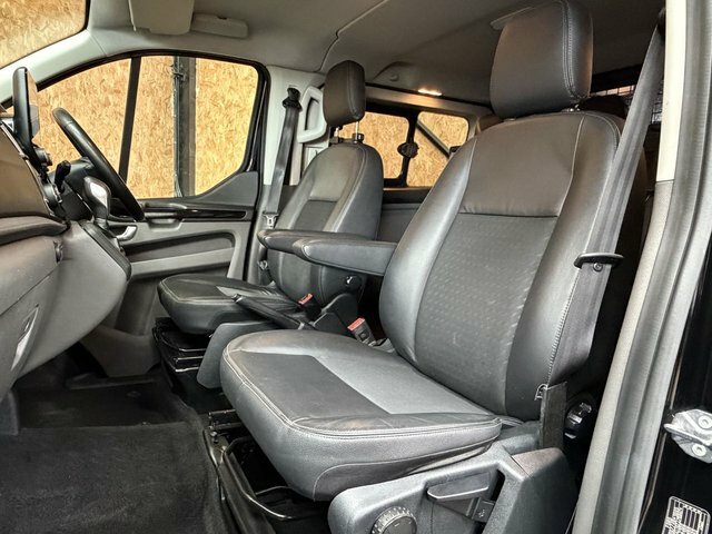 Ford Transit Custom 2.0 310 Ecoblue Sport Crew Van Double Cab 6Dr Dies SH18NUP Black #6
