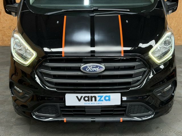 Ford Transit Custom 2.0 310 Ecoblue Sport Crew Van Double Cab 6Dr Dies SH18NUP Black #3