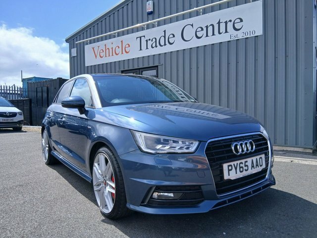 Audi A1 1.6 Tdi S Line Sportback Euro 6 PY65AAO Blue