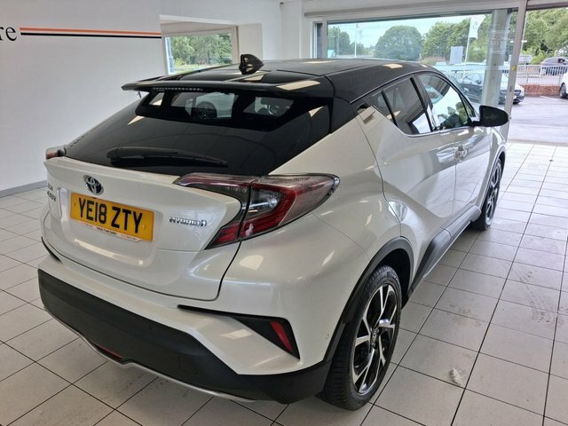 Toyota C-Hr 1.8 Vvt-h Dynamic Suv Hybrid Cvt Euro 6 YE18TZY White #6
