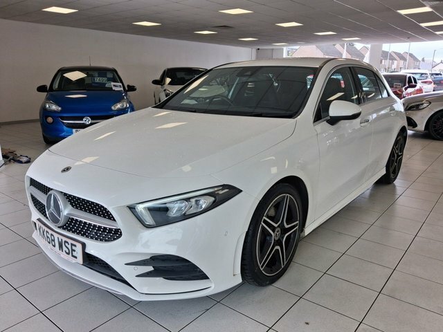 Mercedes-Benz A Class 1.5 A180d Amg Line Premium Hatchback White #3