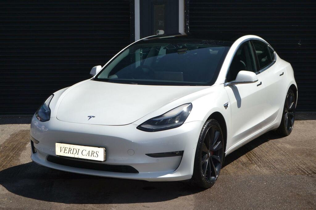 Tesla Model 3 Dual Motor Performance 4Wde Performanc White #3