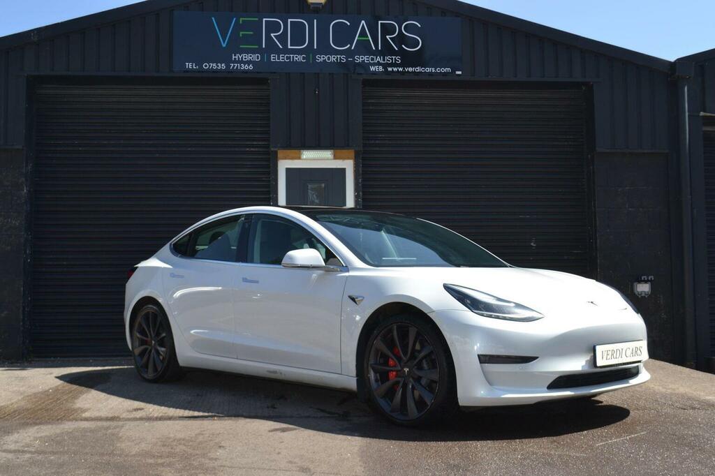 Tesla Model 3 Dual Motor Performance 4Wde Performanc White #2