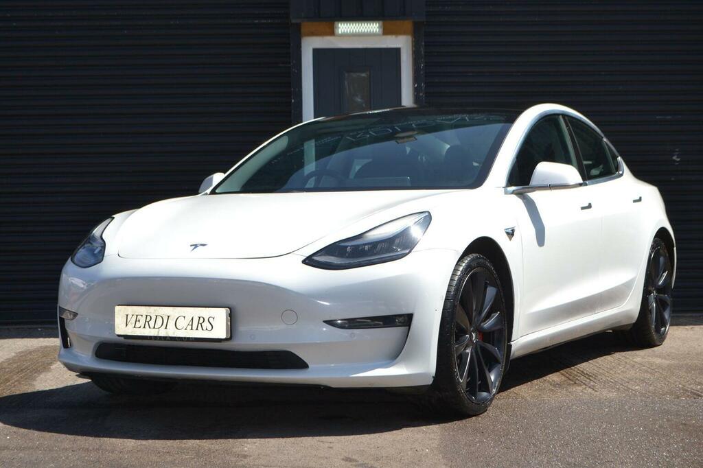 Tesla Model 3 Dual Motor Performance 4Wde Performanc White #4