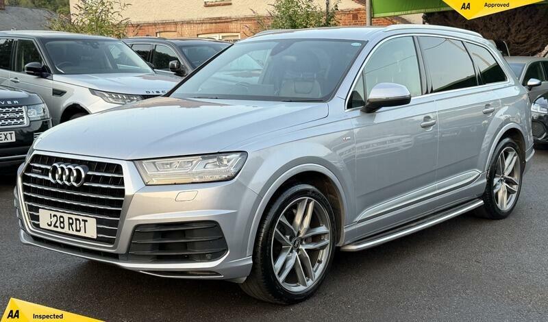 Audi Q7 3.0 Tdi V6 50 S Line Tiptronic Quattro Euro 6 Ss Silver