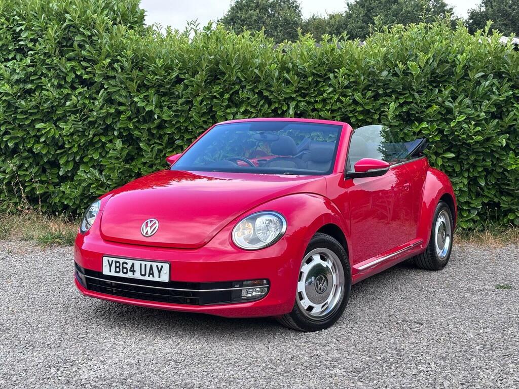 Volkswagen Beetle Convertible 1.6 Tdi Bluemotion Tech Design Cabriol Red #2