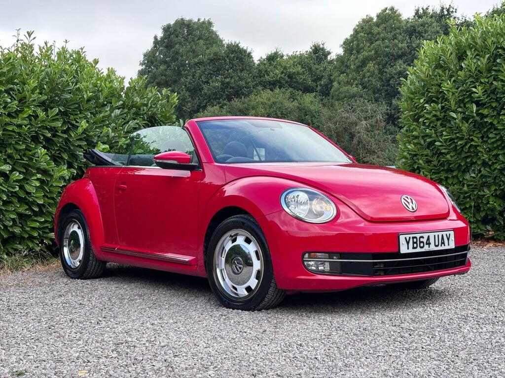 Volkswagen Beetle Convertible 1.6 Tdi Bluemotion Tech Design Cabriol Red #3