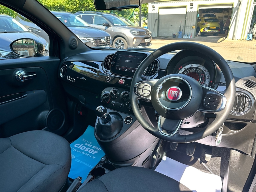 Fiat 500 Mhev Black #6