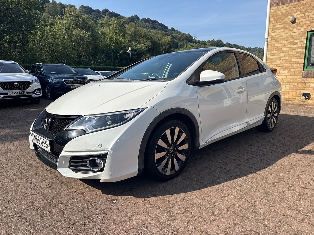 Honda Civic I-vtec Sr White #4