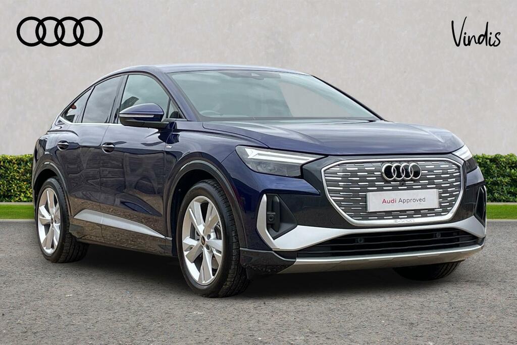 Audi Q4 E Tron Audi Q4 E-tron Sportback Sportback Q4 S Line 45 E- SW24AFJ Blue