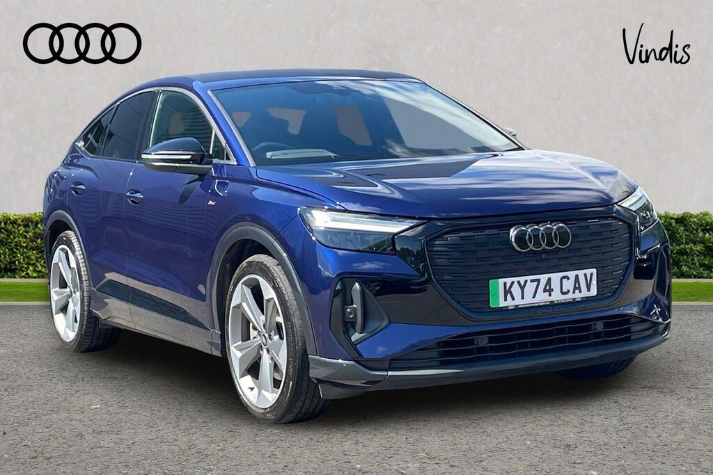 Audi Q4 E Tron Audi Q4 E-tron Sportback Sportback Q4 Black Editio Blue
