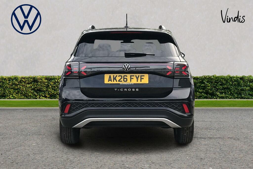 Volkswagen T-Cross Volkswagen T-cross R-line 1.5 Tsi 150Ps 7-Speed Ds AK26FYF Black #4