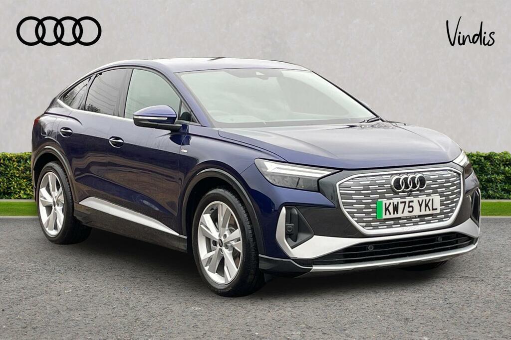 Audi Q4 E Tron Audi Q4 E-tron Sportback 210Kw 45 82Kwh S Line Blue