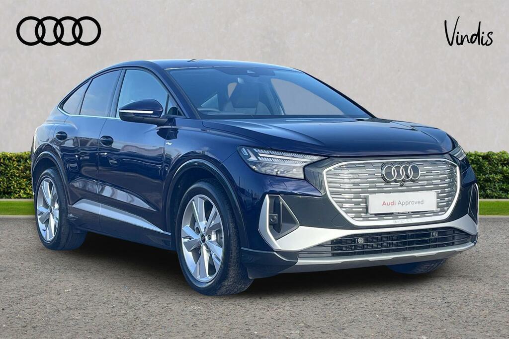 Audi Q4 E Tron Audi Q4 E-tron Sportback 210Kw 45 82Kwh S Line Blue