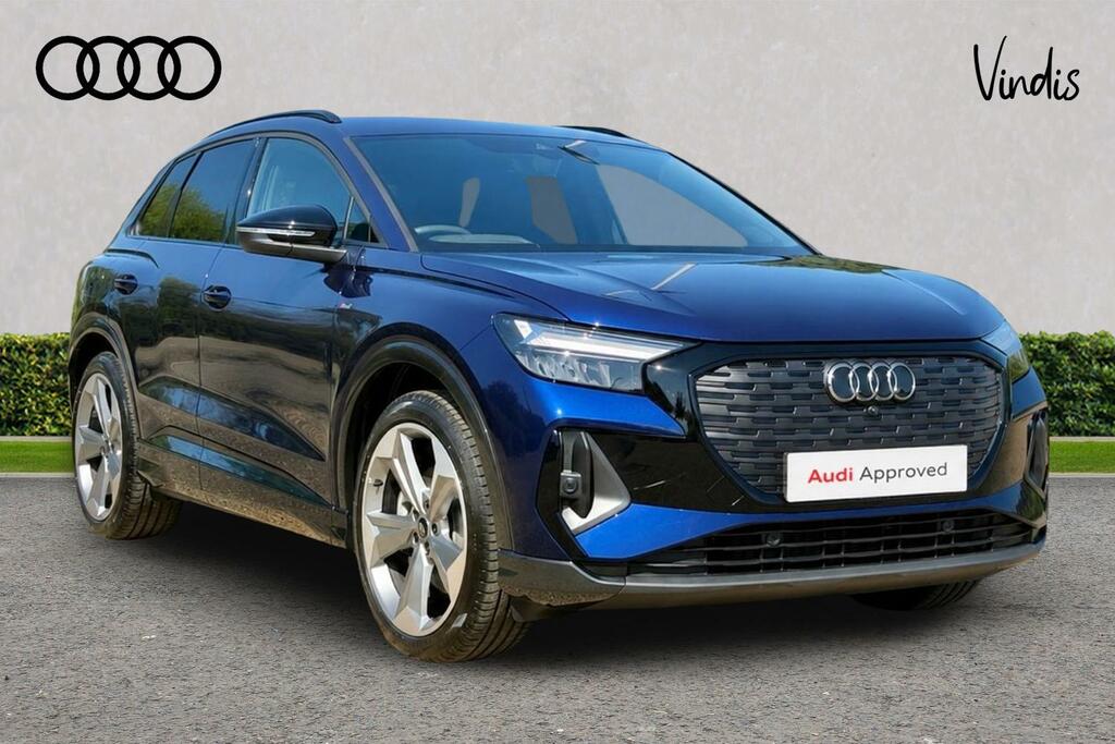 Audi Q4 E Tron Audi Q4 E-tron Estate 210Kw 45 82Kwh Black Edition Blue