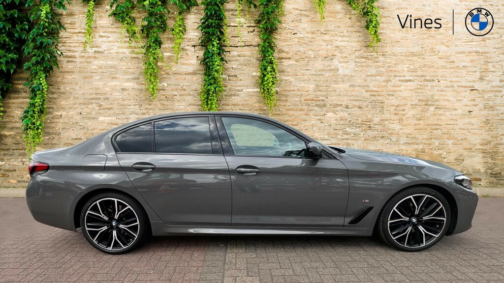BMW 5 Series 520I M Sport Saloon Grey #3