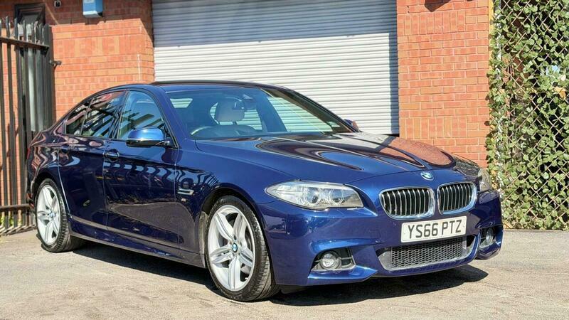 BMW 5 Series 3.0 535D M Sport YS66PTZ Blue #2