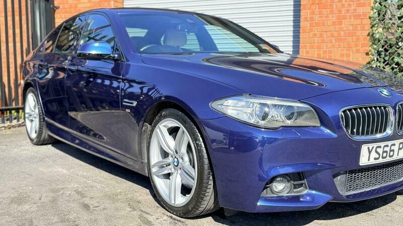 BMW 5 Series 3.0 535D M Sport YS66PTZ Blue #4