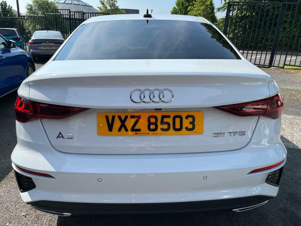 Audi A3 1.5 Tfsi 35 S Line Saloon VXZ8503 White #4