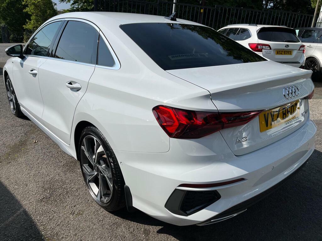 Audi A3 1.5 Tfsi 35 S Line Saloon VXZ8503 White #5