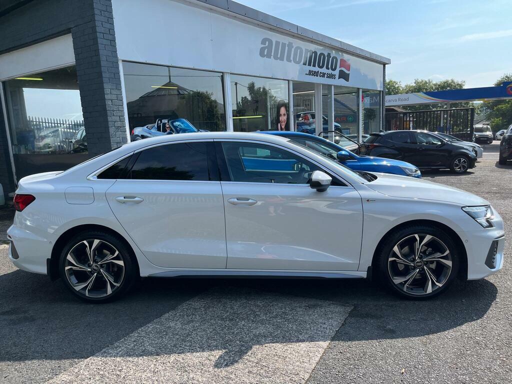 Audi A3 1.5 Tfsi 35 S Line Saloon VXZ8503 White #2