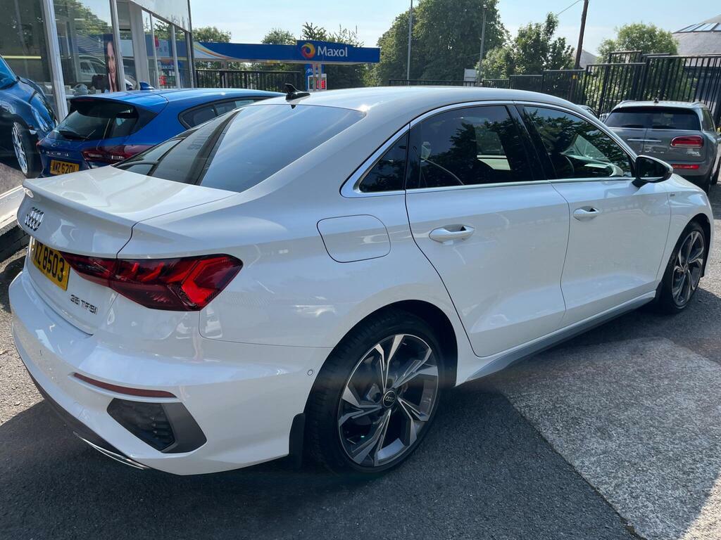 Audi A3 1.5 Tfsi 35 S Line Saloon VXZ8503 White #3