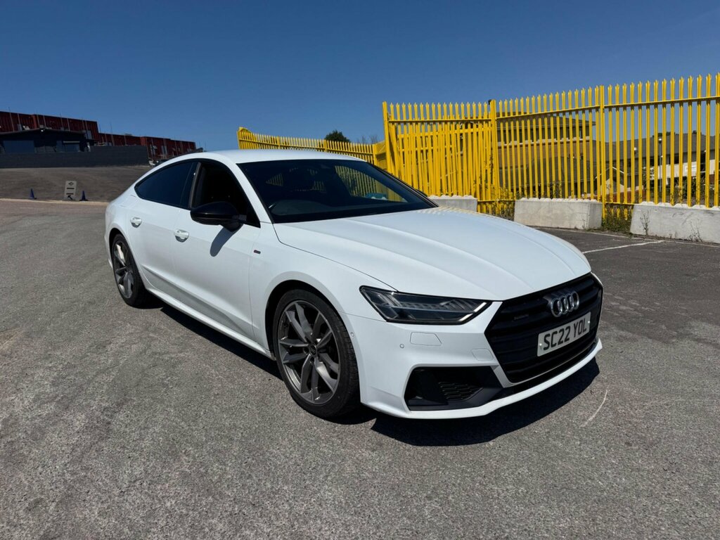 Audi A7 2.0 Tdi 40 Black Edition Sportback S Tronic Quattr SC22YOL White #4