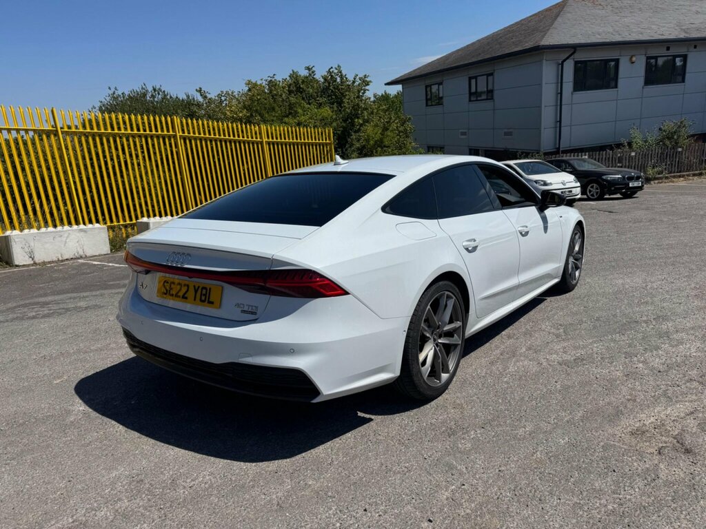 Audi A7 2.0 Tdi 40 Black Edition Sportback S Tronic Quattr SC22YOL White #6