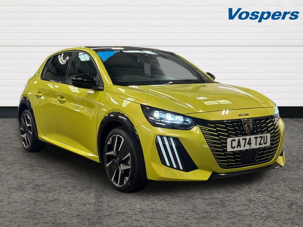 Peugeot 208 1.2 Hybrid 136 Gt E-dsc6 Yellow