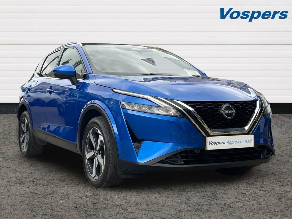 Nissan Qashqai 1.3 Dig-t Mh N-connecta Glass Roof DX23YBF Blue