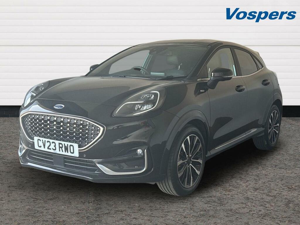 Ford Puma 1.0 Ecoboost Hybr Mhev 155 St-line Vignale Dct CV23RWO Black #3