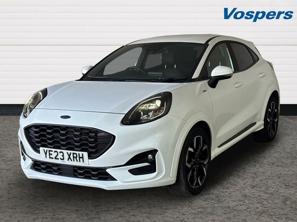 Ford Puma 1.0 Ecoboost Hybrid Mhev 155 St-line X YE23XRH White #3