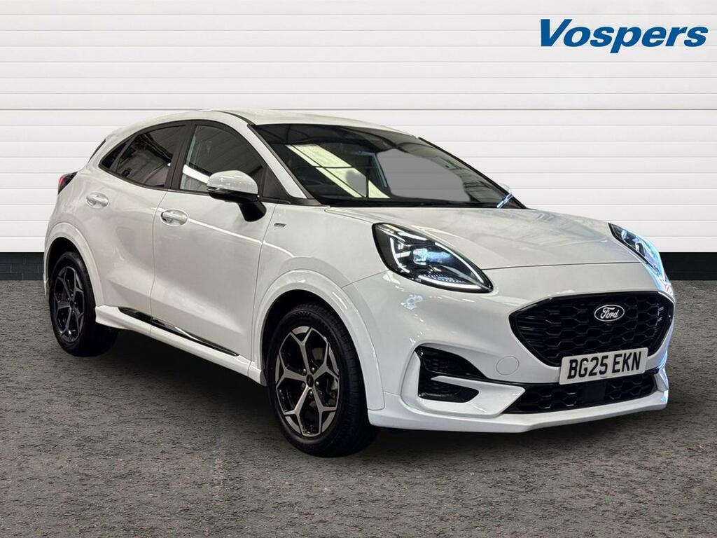Ford Puma 1.0 Ecoboost Hybrid Mhev St-line BG25EKN White