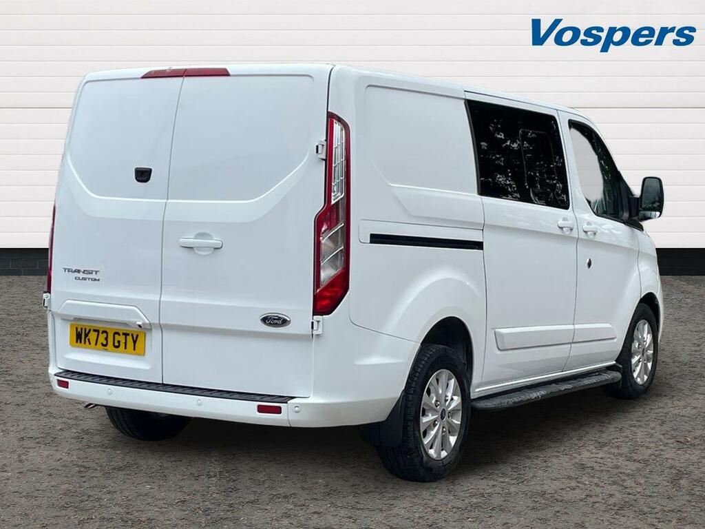 Ford Transit Custom 2.0 Ecoblue 130Ps Low Roof Dcab Limited Van WK73GTY White #3
