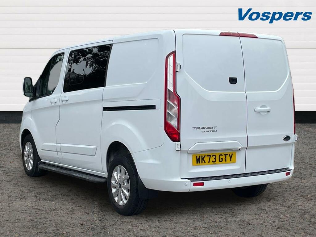 Ford Transit Custom 2.0 Ecoblue 130Ps Low Roof Dcab Limited Van WK73GTY White #5