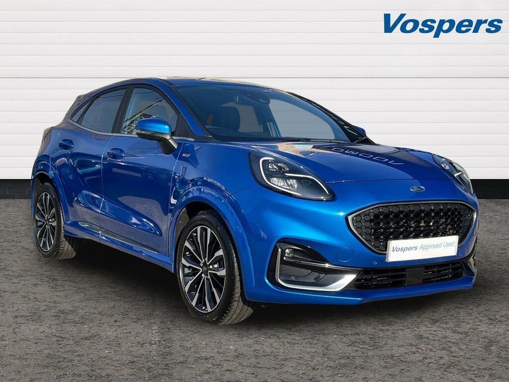 Ford Puma 1.0 Ecoboost Hybr Mhev 155 St-line Vignale Dct CA23SCV Blue