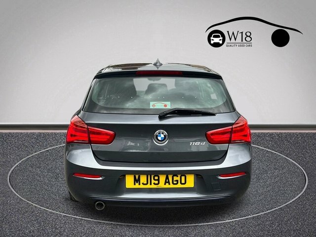 BMW 1 Series 118D Sport Hatchback Grey #3