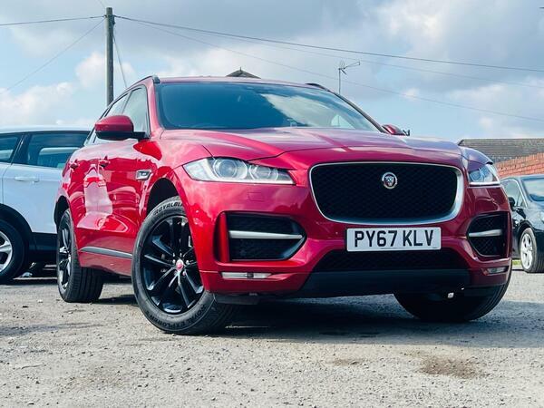 Jaguar F-Pace 2.0 D180 R-sport Awd Euro 6 Ss Red #4