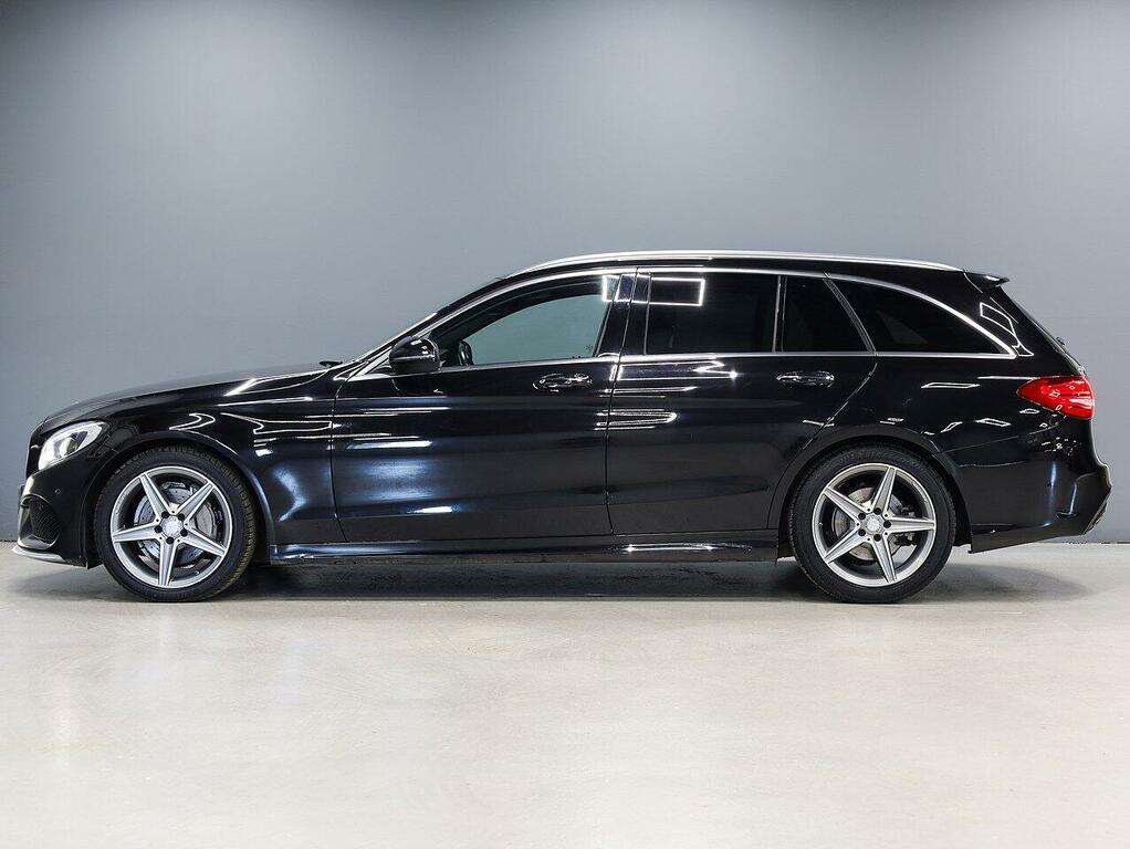Mercedes-Benz C Class C220d Amg Line Premium Plus Estate KM16WVS Black #6