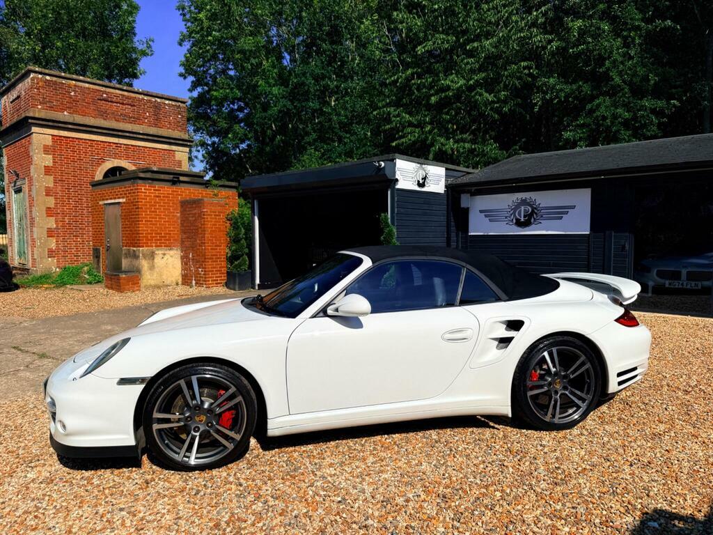 Porsche 911 3.8 997 Turbo Cabriolet Pdk Awd White #3