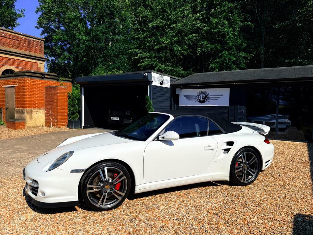Porsche 911 3.8 997 Turbo Cabriolet Pdk Awd White #4