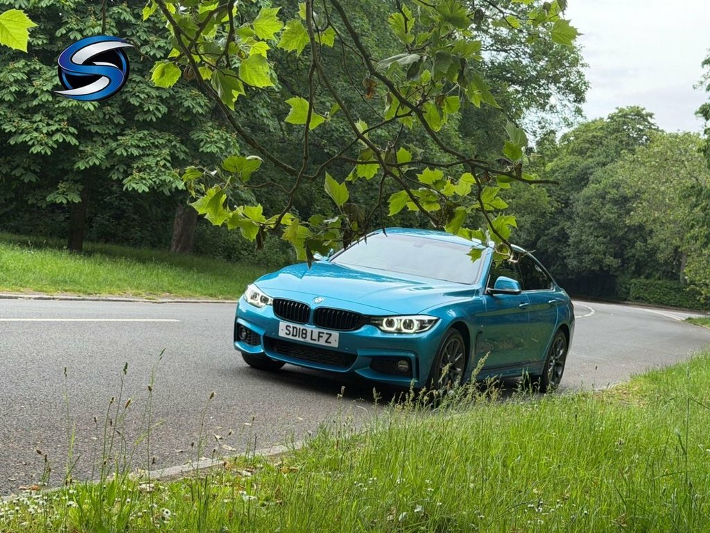 BMW 4 Series Gran Coupe 2L M Sport SD18LFZ Blue #3