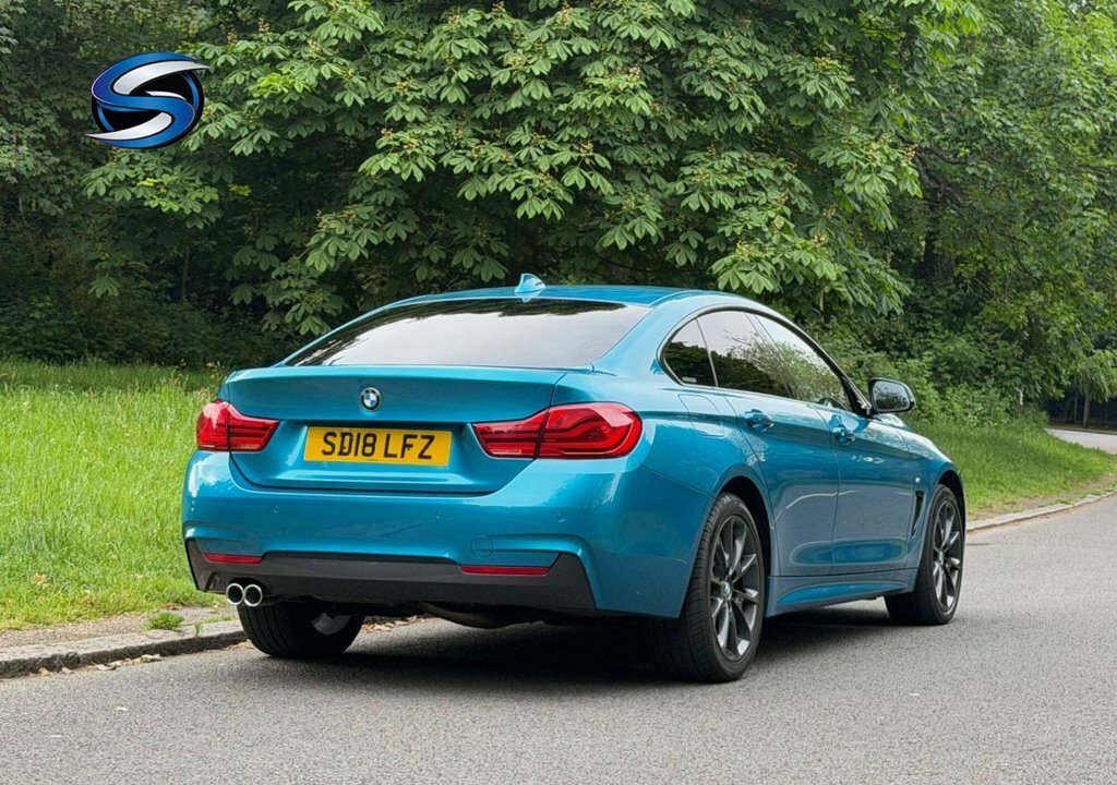 BMW 4 Series Gran Coupe 2L M Sport SD18LFZ Blue #6